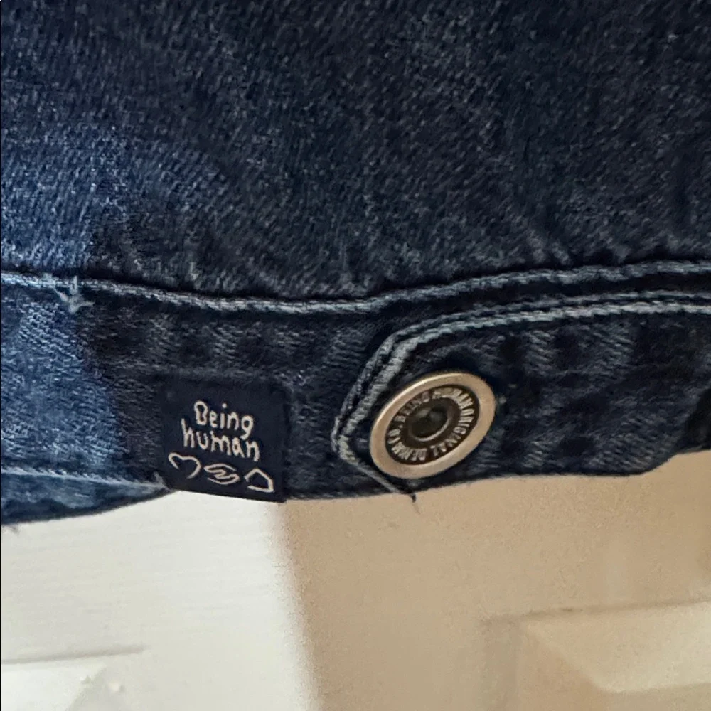 Men's Classic Blue Denim Jacket Graphics